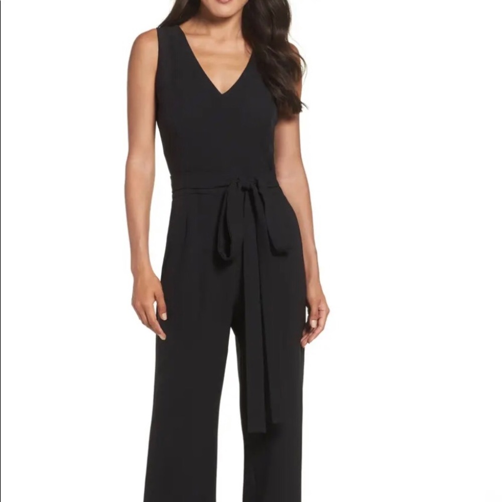 Vince Camuto Tie Front Wide Leg Jumpsuit